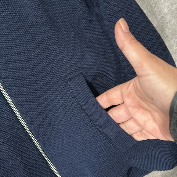 Lauren Active Ralph Lauren Cable Knit Zip Up Cardigan Sweater PM crest - Picture 5 of 8